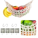 SHAIDOJIO Makramee Obst-Hängematte, Obst Hängematte, Handgewebt Makramee...