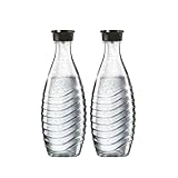 SodaStream 0,8L CRYSTAL Glaskaraffe | Spülmaschinenfest | Kompatibel mit...