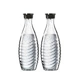 SodaStream 0,8L Crystal Glaskaraffe | Spülmaschinenfest | Kompatibel mit...