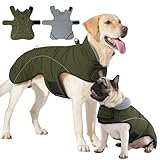 HEYWEAN Mantel Hund Wasserdicht Hundemantel Warm Winter Hundejacke Fleece Hunde...