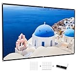 Beamer Leinwand 100 Zoll Faltbare, Tragbare Leinwand Beamer Aultra Thin und hohe...