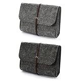 Oblique Unique® 2x Filz Täschchen Tasche Etui zur Aufbewahrung für Smartphone...
