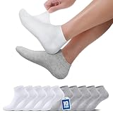 TUUHAW Sneaker Socken Herren 47-50 Damen Sneakersocken Halbsocken Sportsocken...