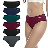 anqier Unterhosen Damen, 6er Pack Baumwolle Pantys Atmungsaktiv Slips Damen...