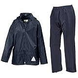 Result 2er Set Kinder Regenjacke und -hose, Navy Blau Blau, Gr.134/140...