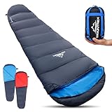 MOUNTREX® Schlafsack - Kleines Packmaß & Ultraleicht (760g) - Outdoor Sommer...