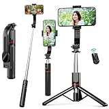 EASERIA Selfie Stick Kompatibel mit iPhone Samsung, Handy Stativ für...