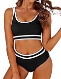 AI'MAGE Bikini Damen Set Badeanzug Bauchweg Sport Bikini-Sets High Waist...