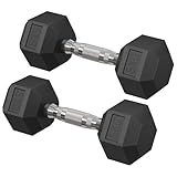 SONGMICS Hantelset, Hanteln 2er Set, Hexagon, Kurzhantel-Set, insgesamt 10 kg,...