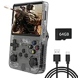 R36S Handheld-Spielekonsole, mit Open-Source-Linux-System, 64GB TF-Karte 15000...