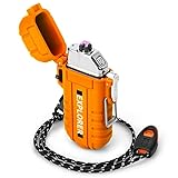 Wasserdicht & Winddicht Feuerzeug Elektrisch für Outdoor Survival Ausrüstung,...