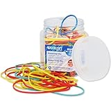 Westcott Gummibänder 80g | Ca. 170 Bunte Gummiringe verschiedene Größen in...
