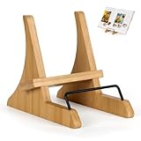 PUERSI Kochbuchständer für Küchentheke, Bambus Kochbuchhalter,...