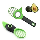 Hinapan 2 Stück 3-In-1-Avocadoschneider, Multifunktions-Avocadoschneider und...