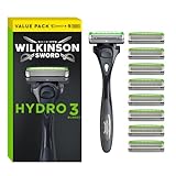 Wilkinson Sword - Hydro 3 Rasierer für Männer, Rasiergriff + 9 Rasierklingen,...