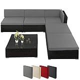 Montafox Poly Rattan Lounge Sitzkissen 7cm Gartenmöbel Ecklounge Frei...