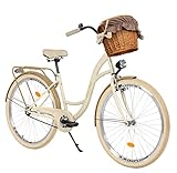 Damenfahrrad Citybike Komfort Mit Weidenkorb Vintage Fahrrad, 26, 28 Zoll,...