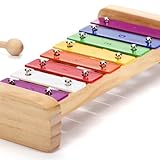 SCHMETTERLINE | Harmonisches Xylophon für Kinder aus Holz mit Notenheft |...