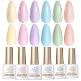 Born Pretty UV Nagellack Pastell Frühling Sommer Gel Nagellack Macaron Bonbon...