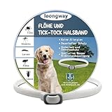 loongway Verstellbares Insektenhalsband für Hunde, natürliche und sichere...