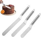 Heyumybit Winkelpalette Torte,3 Stück Streichpaletten für Torten,Spachtel aus...