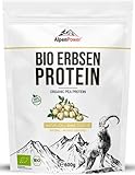 AlpenPower BIO ERBSENPROTEIN 600 g I 100% reines Erbsenprotein-Isolat I Ohne...