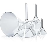 Tuuters 1x Glastrichter mit kurzem Stiel, Trichter aus Borosilikatglas,...