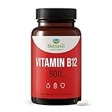 Vitamin B12 500 µg Naturell -180 Tabletten -aktive Form von Vitamin B12:...