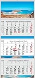 XXL 3 Monatskalender 2025 Balos Beach mit 3/4 Monate Motiv Kalender Foto Strand...