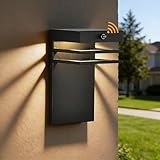 Alighting LED Außenwandleuchte mit Dämmerungssensor, 10W IP44 Wandleuchte...