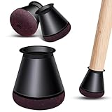 CNMTCCO Stuhlbeinkappen, 24 Stück Stuhlbeinschoner, Filzgleiter für Stühle...