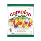 Campino Früchte – 1 x 325g – Leckere Fruchtbonbons in vier verschiedenen...