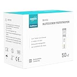 EUROPAPA® Blutzuckerteststreifen 100 STK. für Blutzucker-Wertes Kontrolle,...