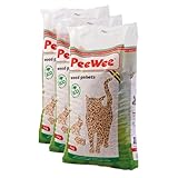 PeeWee 42 L / 27 KG Holzstreu Katzenstreu Einstreu Bio Öko Streu Pellets...