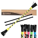 Diabolo Freizeitsport Flowerstick Basic (gelb) - UV reaktiver Flower Stick mit...