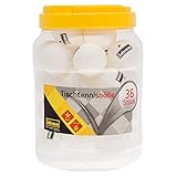 Idena - Tischtennisbälle 36 Stück in weiß, Durchmesser ca. 4 cm nach ITTF...