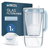BRITA Wasserfilter Kanne Glas hellblau (2,5l) inkl. 1 MAXTRA PRO Pure...