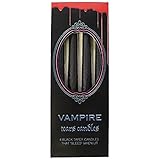 Jones Home & Gift Gruselige Schwarze Vampirtränenkerzen, 25 cm x 2 cm, 4...