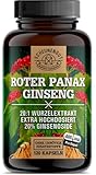 Ginseng Kapseln 1800mg -WICHTIG: 20:1 Roter Panax Extrakt (=36000mg...