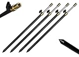 4er Set Rutenhalter Bankstick Alu 50-90/m 12/7mm schwarz