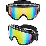 MUSELK Ski Snowboard Brille,Skibrille Anti Fog UV Schutzbrille Motorradbrillen...