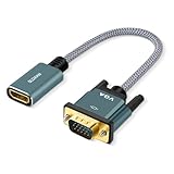 SLDXIAN HDMI auf VGA Adapter, Buchse auf Stecker 1080p Einwegübertragung HDMI...