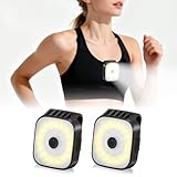 Dokkita Lauflicht Joggen Clip USB, Lauflampe Joggen USB Clip 2 Stück, Jogging...