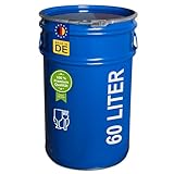 plasteo® 60 Liter Stahlfass Hobbock Deckelfass | Lebensmittelecht |...