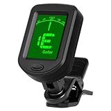 AMFUN Stimmgerät Gitarre, Clip Tuner, Clip-On Chromatisches Stimmgerät,...