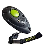 ASCO Premium Clicker für Clickertraining, Hunde Katzen Pferde Profi Clicker,...