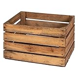 LAUBLUST Alte Vintage Holzkiste - ca. 50x40x30cm, Natur | Gebrauchte Weinkisten...