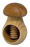 Wooden World Nussknacker aus natürlichem Buchenholz – SEHR SOLID – Pilz –...