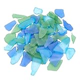 PandaHall 3 Colors Strand Glassteine Glass Cobalt Blue Aqua Und Frosted Green...