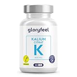 Kalium – 120 Kapseln mit 800 mg Kalium (aus Kaliumcitrat) pro Tagesdosis –...